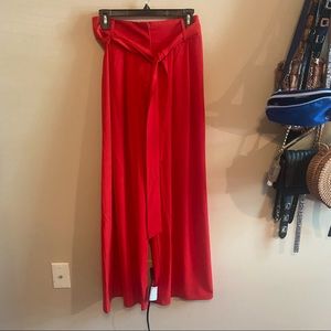 Red Flare Dress Pants
